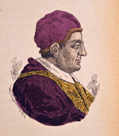 Retrato del Papa Clemente XIV (Clemente o Clemens) (1769-1774), 1898 de Italian School